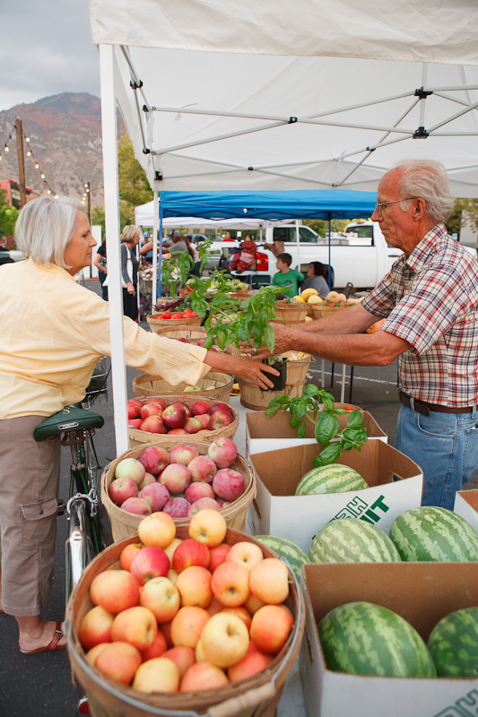 The Provo Fresh Wednesday Farmer's Market in Downtown Provo