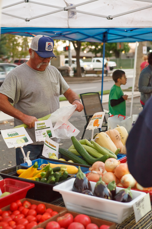 The Provo Fresh Wednesday Farmer's Market in Downtown Provo