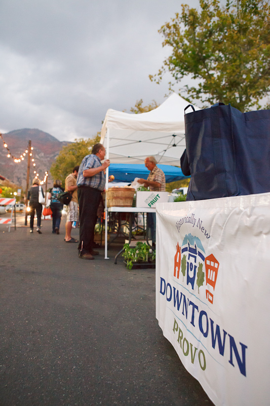 The Provo Fresh Wednesday Farmer's Market in Downtown Provo